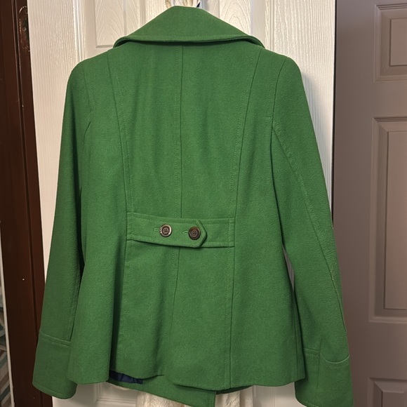 Green Wool Peacoat - Picture 2 of 3
